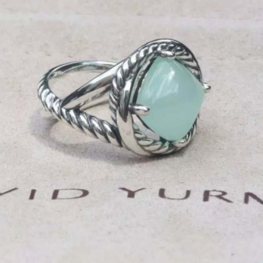 David Yurman Chalcedony 11mm Infinity Ring